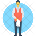 Butler Waiter Waiting Icon