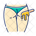 Buttocks Waxing Beige Icon