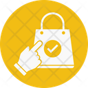 E Commerce Secure Shopping Bag Icon