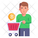 Ecommerce Crypto Shopping Buy Bitcoin Icon