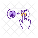 Buy Cloud Database Cloud Database Buying Buy Cloud Icon