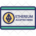 Buy Ethereum Sign Cryptocurrency Ethereum Accepted Here Icon
