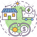 Green Purchasing Power Icon