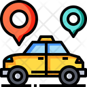 Location Distance Taxi Location Icon