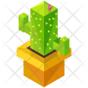 Cactus Plant Vase Icon