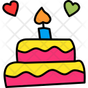Cake Valentines Day Icon