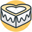 Cake Heart Shaped Icon