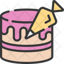 Cake Piping Baked Cooking Icon