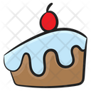 Cake Piece Cream Cake Dessert Icon