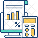 Calculating Financial Risk Icon