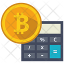 Bitcoin Calculator Money Icon