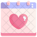 Calendar Valentine Day Month Icon