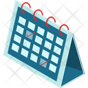 Isometric S Calendar Icon