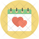 Calendar Month Love Icon