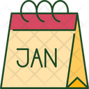 Calendar January Time Icon