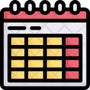 Network Communication Calendar Icon