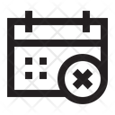 Calendar delete Icon