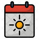 Calendario Temporada Verao Ícone