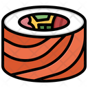 California Roll Shake Saimon Fish Icon
