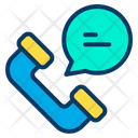 Call Chat Bubble Phone Receiver Icon