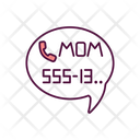Call Moms Phone Number Icon