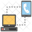 Call Via Internet Icon