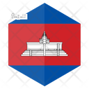 Cambodia Flag Country Icon