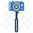 Camera Selfie Stick Mono Pod Icon