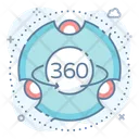 Camera View Icon - Download in Colored Outline Style