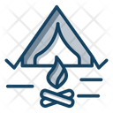 Camp Tent Outdoor Accommodation Icon