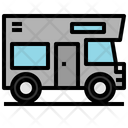 Camper Caravan Car Transportation Icon