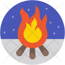 Campfire Camping Campsite Icon