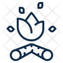 Campfire Camping Fire Icon