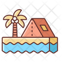 Camping Beach Icon Of Colored Outline Style Available In Svg Png Eps Ai Icon Fonts