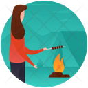 Camping Food Outdoor Cooking Barbeque Icon