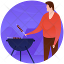 Camping Food Outdoor Cooking Barbeque Icon