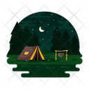 Camping Landscape  Icon
