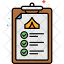 Mcamping Checklist Camping List Traveling List Icon