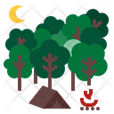 Camping Night Icon
