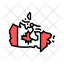Canada Canada Map Canada Political Map Icon