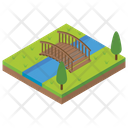 Canal Cityscape Water Irrigation Icon