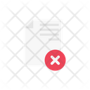 Cancel Delete File Icon