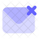 Cancel Mail Cancel Message Delete Mail Icon