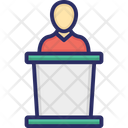 Candidate Speech Political Speech Presentation Podium Icon