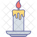 Candle Christmas Decoration Icon