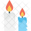 Burning Candle Decoration Icon