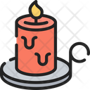 Candle Dinner Holiday Icon