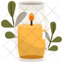 Candle In Glass Jar Icon