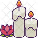 Candles Relaxation Lotus Icon