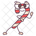 Candy Cane Christmastide Candy Icon